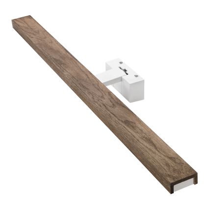 Brilagi - LED oświetlenie lustra łazienkowego 3w1 WOODY MIRROR LED/15W/230V 80 cm IP44 biały/dąb orzechowy