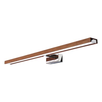 BRILAGI - LED Oświetlenie łazienkowe do lustra 3w1 WOODY MIRROR LED/15W/230V 80 cm IP44 błyszczący chrom/dąb wiśnia