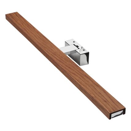 BRILAGI - LED Oświetlenie łazienkowe do lustra 3w1 WOODY MIRROR LED/15W/230V 80 cm IP44 błyszczący chrom/dąb wiśnia