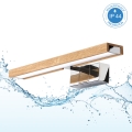 Brilagi - LED oświetlenie lustra łazienkowego 3w1 WOODY MIRROR LED/8W/230V 40 cm IP44 błyszczący chrom/dąb