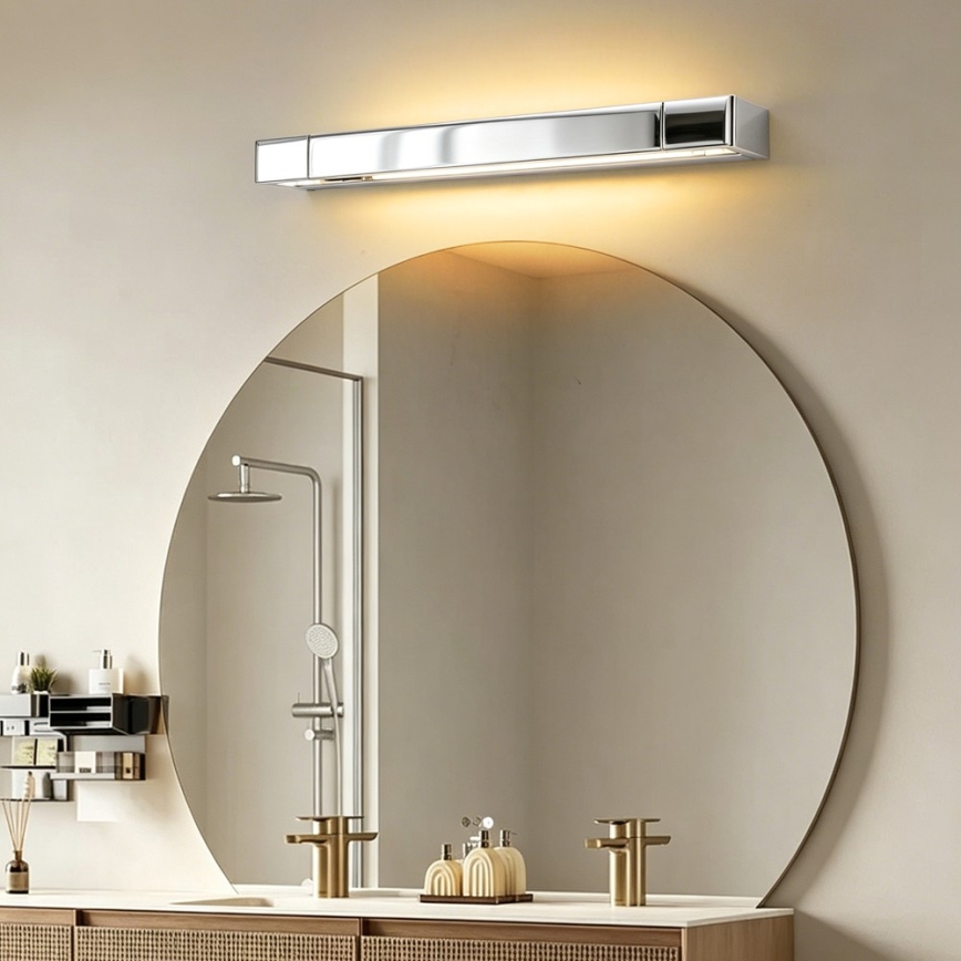 Brilagi - LED Oświetlenie lustra łazienkowego AQUA LINE LED/12W/230V 45 cm IP44 błyszczący chrom CRI 90