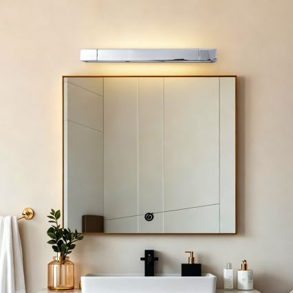 Brilagi - LED Oświetlenie lustra łazienkowego AQUA LINE LED/12W/230V 45 cm IP44 błyszczący chrom CRI 90