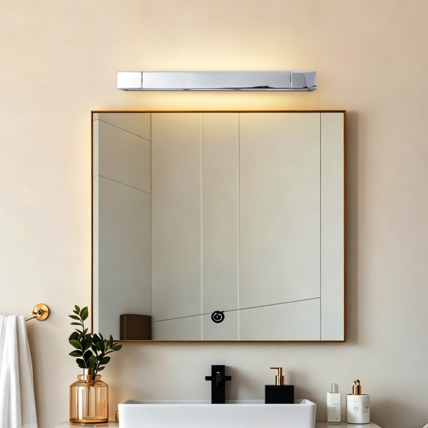 Brilagi - LED Oświetlenie lustra łazienkowego AQUA LINE LED/12W/230V 45 cm IP44 błyszczący chrom CRI 90