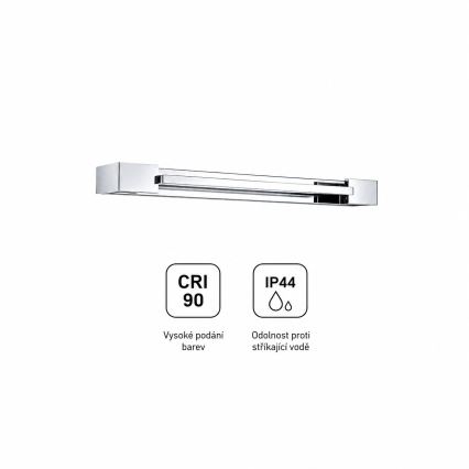 Brilagi - LED Oświetlenie lustra łazienkowego AQUA LINE LED/12W/230V 45 cm IP44 błyszczący chrom CRI 90