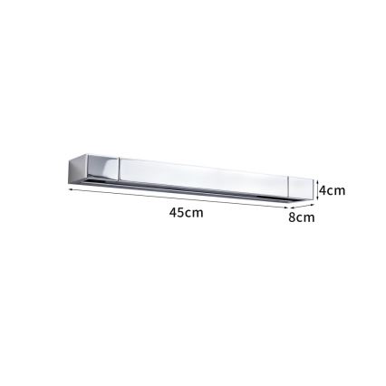 Brilagi - LED Oświetlenie lustra łazienkowego AQUA LINE LED/12W/230V 45 cm IP44 błyszczący chrom CRI 90