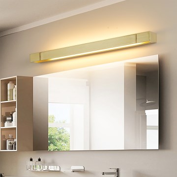 Brilagi - LED oświetlenie lustra łazienkowego AQUA LINE LED/18W/230V 60 cm IP44 złote CRI 90