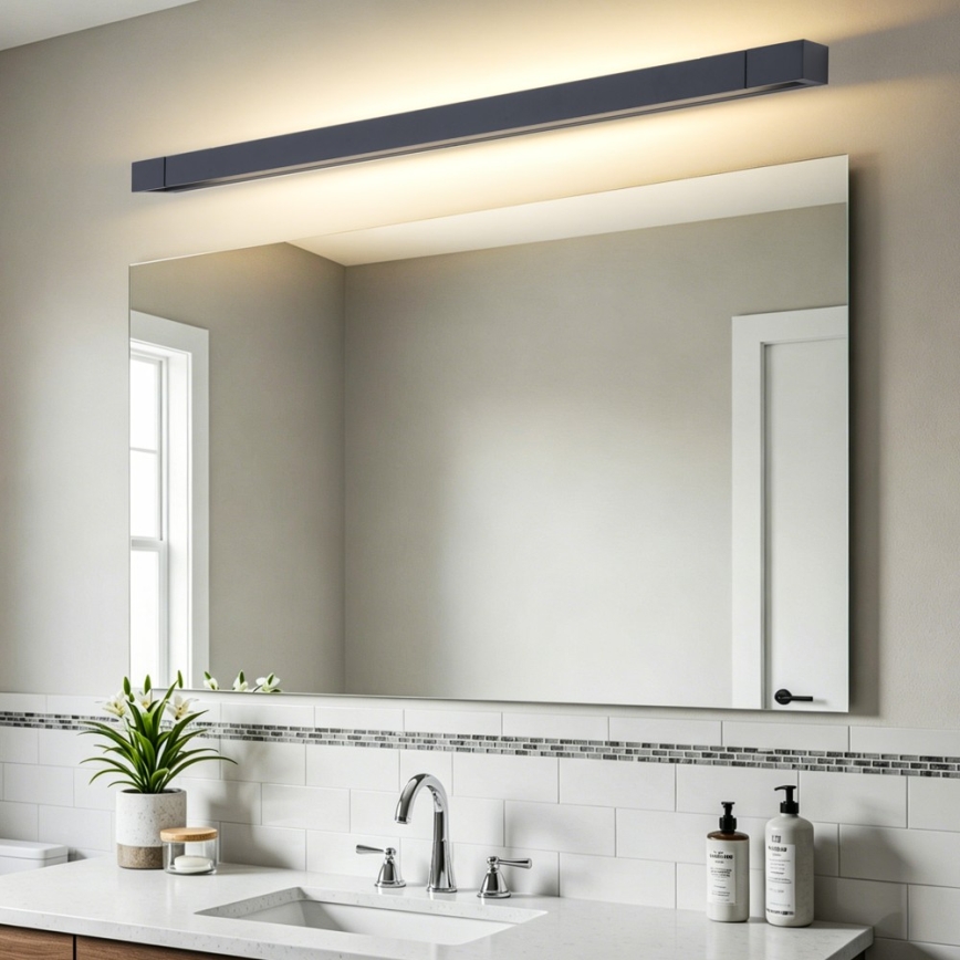 BRILAGI - Oświetlenie lustra łazienkowego LED AQUA LINE LED/28W/230V 100 cm IP44 czarne CRI 90