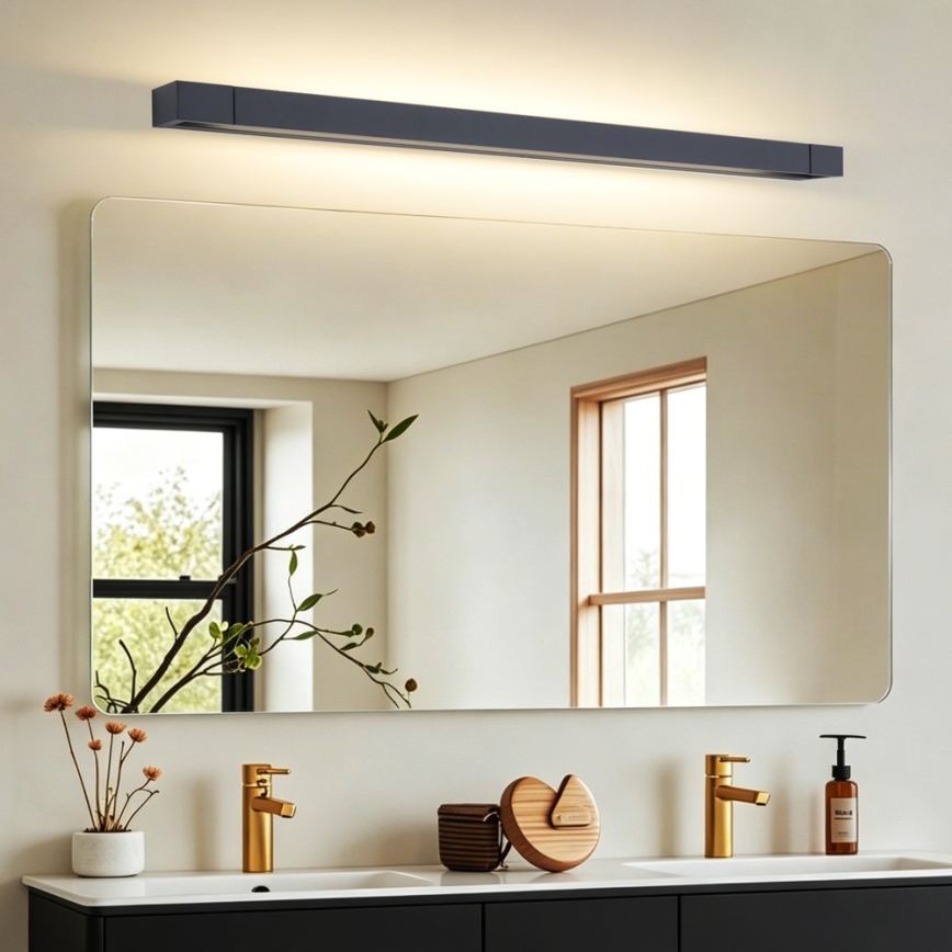BRILAGI - Oświetlenie lustra łazienkowego LED AQUA LINE LED/28W/230V 100 cm IP44 czarne CRI 90