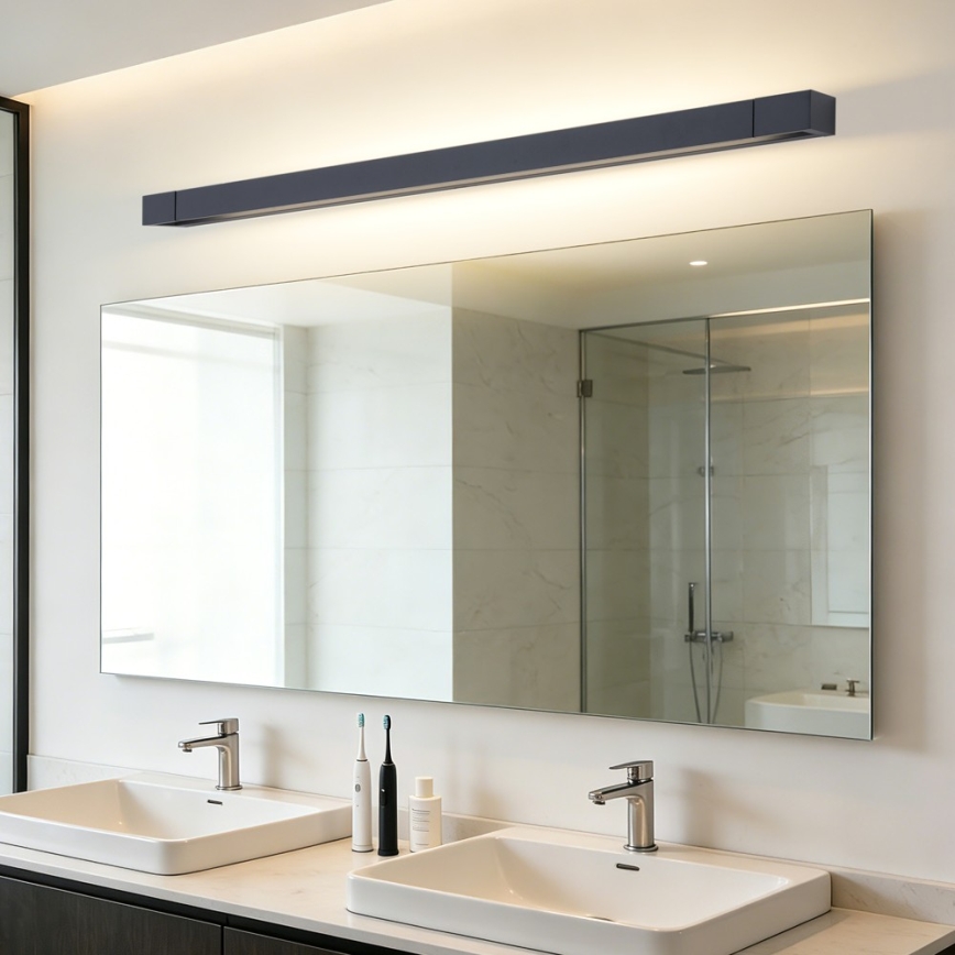 BRILAGI - Oświetlenie lustra łazienkowego LED AQUA LINE LED/28W/230V 100 cm IP44 czarne CRI 90