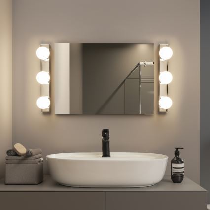 Brilagi - Oświetlenie LED do lustra łazienkowego HOLLYWOOD 3xLED/3W/230V 39 cm IP44 błyszczący chrom