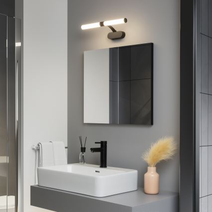 Brilagi - Oświetlenie łazienkowe do lustra 2 w 1 TUBEO LED/6W/230V 40 cm IP44 czarne