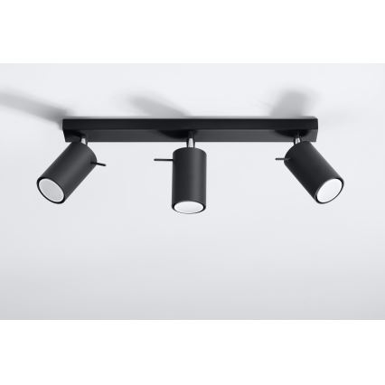 Brilagi -  LED Oświetlenie punktowe ASMUS 3xGU10/7W/230V czarne