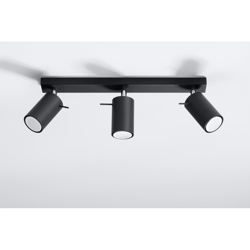 Brilagi -  LED Oświetlenie punktowe ASMUS 3xGU10/7W/230V czarne