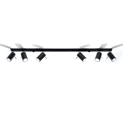 Brilagi -  LED Oświetlenie punktowe ASMUS 6xGU10/7W/230V czarne