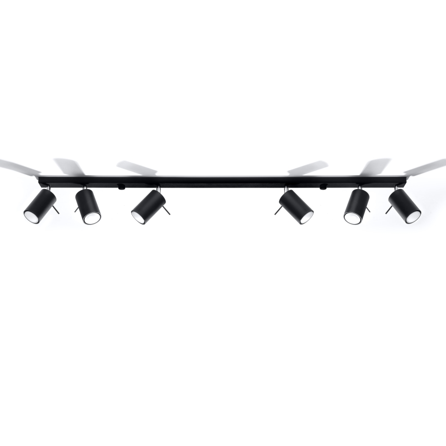Brilagi -  LED Oświetlenie punktowe ASMUS 6xGU10/7W/230V czarne
