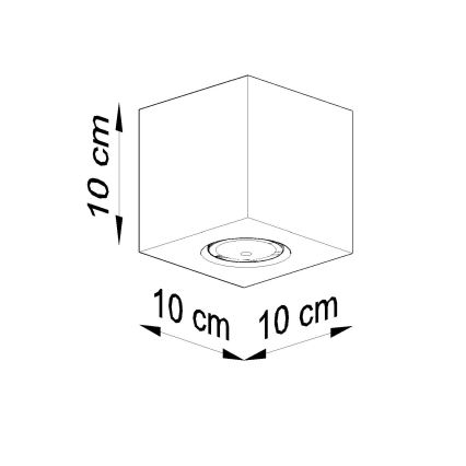 Brilagi -  LED Oświetlenie punktowe MURO 1xGU10/7W/230V beton