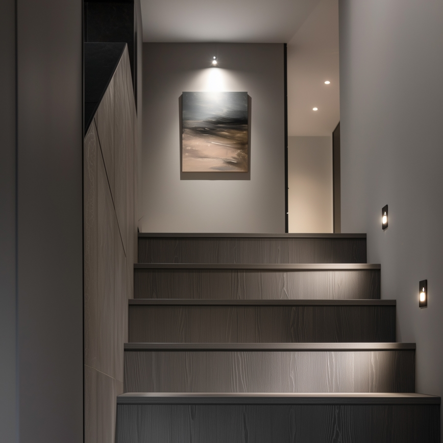 Brilagi - LED Oświetlenie schodowe z czujnikiem ruchu JACK LED/1,5W/230V 3000K/4000K/6500K czarny