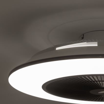 Brilagi - LED Oświetlenie ściemnialne z wentylatorem AURA LED/38W/230V 3000-6000K czarne + pilot