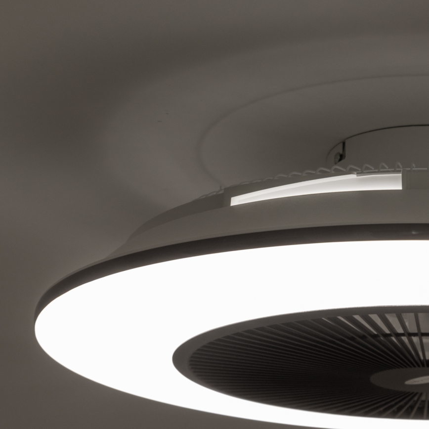 Brilagi - LED Oświetlenie ściemnialne z wentylatorem AURA LED/38W/230V 3000-6000K czarne + pilot