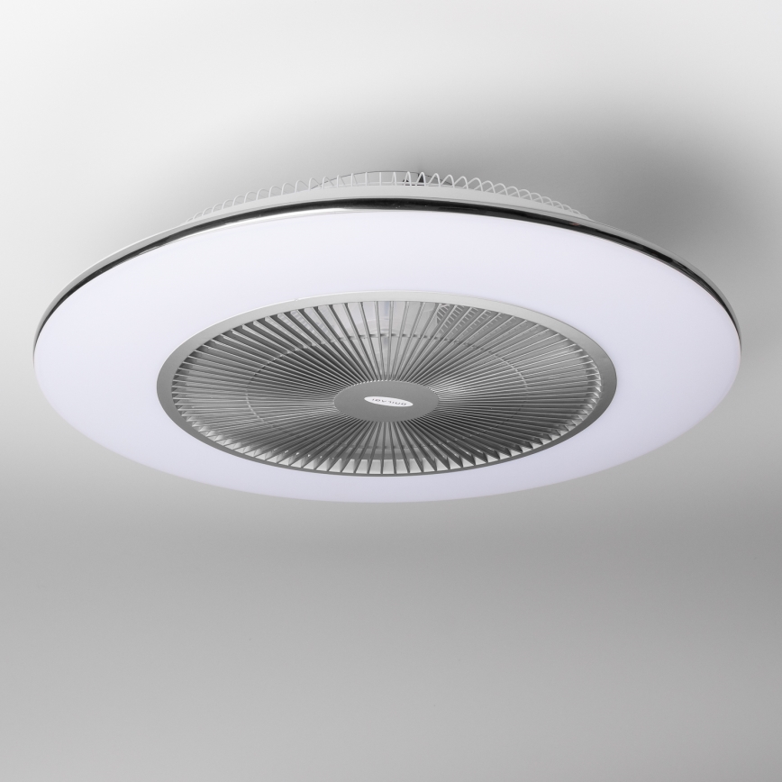 Brilagi - LED Oświetlenie ściemnialne z wentylatorem AURA LED/38W/230V 3000-6000K srebrne + pilot