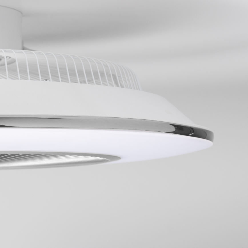 Brilagi - LED Oświetlenie ściemnialne z wentylatorem AURA LED/38W/230V 3000-6000K srebrne + pilot