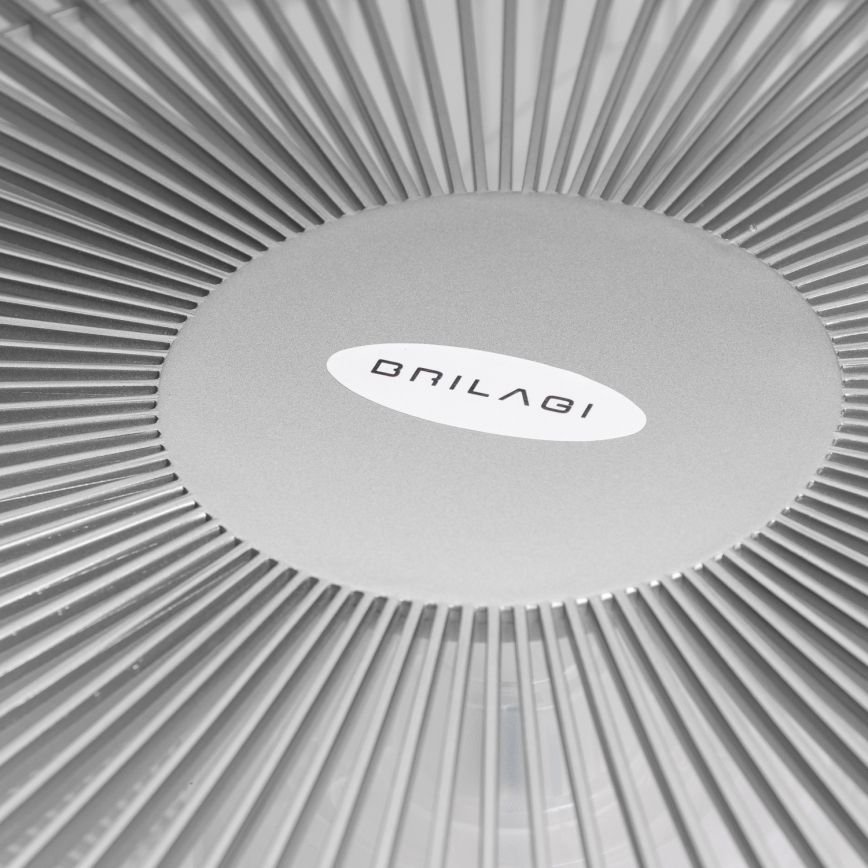 Brilagi - LED Oświetlenie ściemnialne z wentylatorem AURA LED/38W/230V 3000-6000K srebrne + pilot