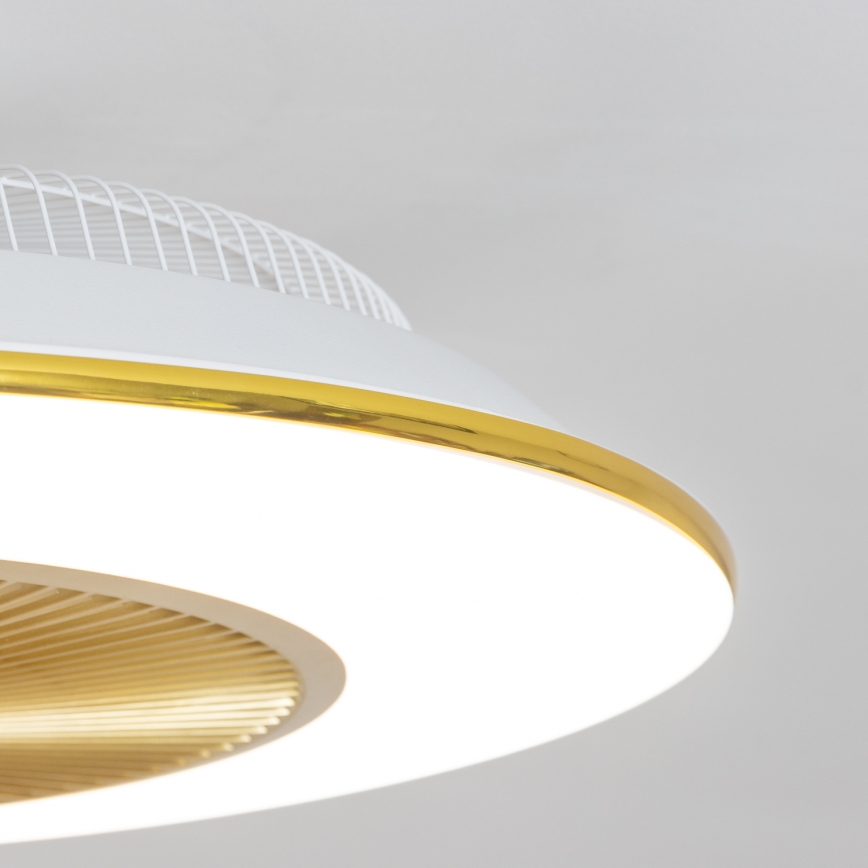 Brilagi - LED Oświetlenie ściemnialne z wentylatorem AURA LED/38W/230V 3000-6000K złote + pilot