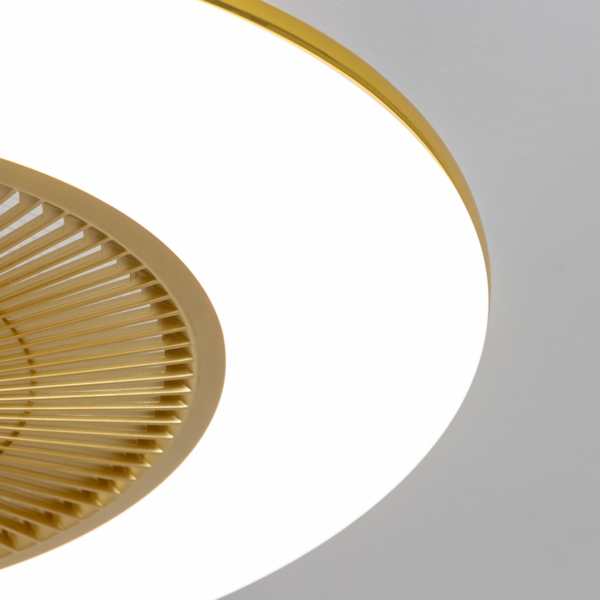 Brilagi - LED Oświetlenie ściemnialne z wentylatorem AURA LED/38W/230V 3000-6000K złote + pilot