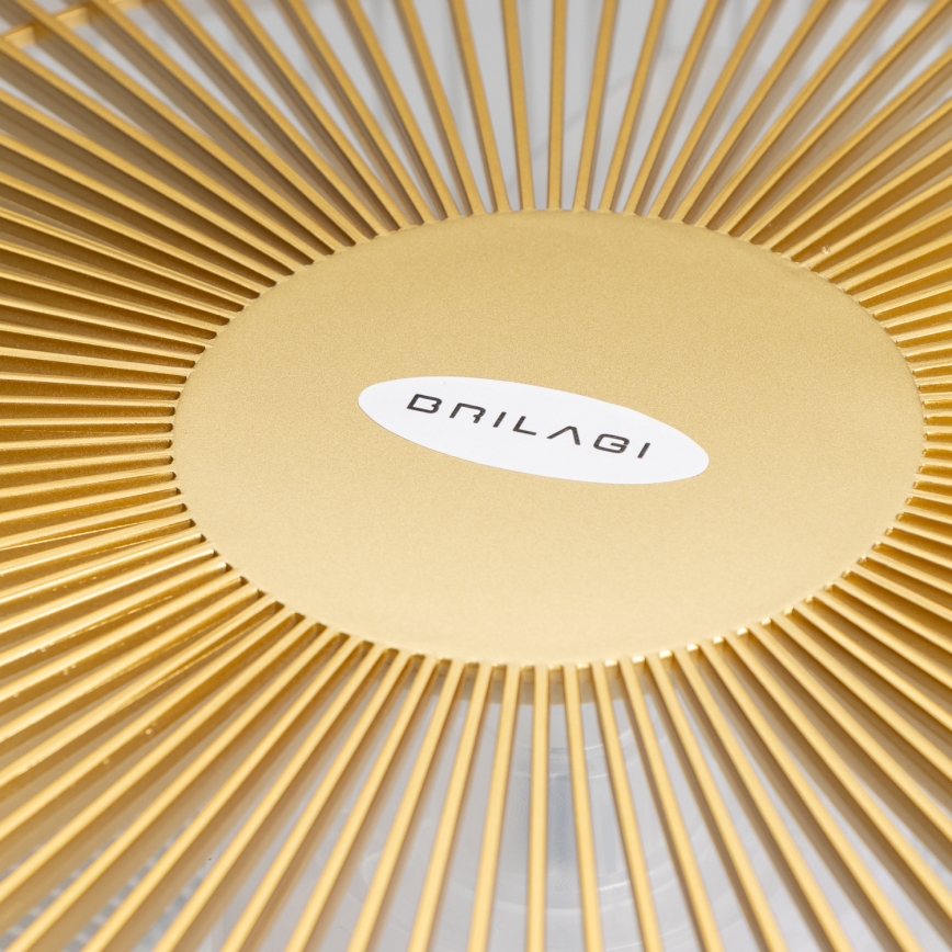 Brilagi - LED Oświetlenie ściemnialne z wentylatorem AURA LED/38W/230V 3000-6000K złote + pilot