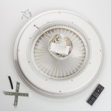 Brilagi - LED Oświetlenie ściemnialne z wentylatorem RONDA LED/48W/230V 3000-6000K srebrne + pilot
