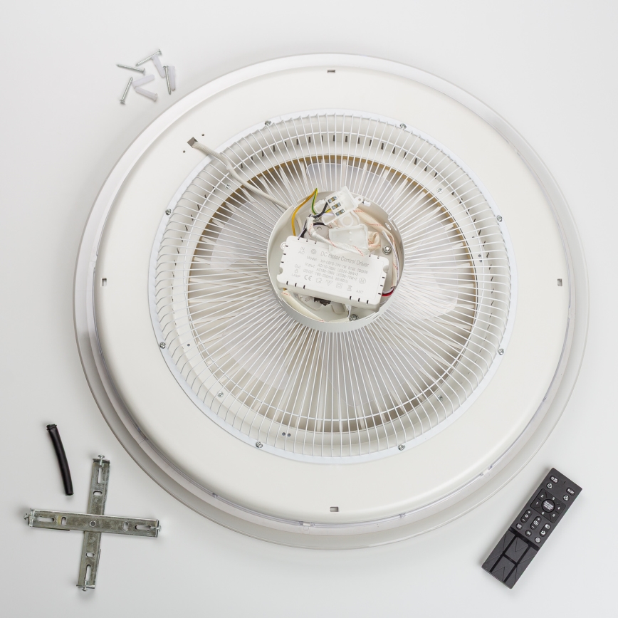 Brilagi - LED Oświetlenie ściemnialne z wentylatorem RONDA LED/48W/230V 3000-6000K srebrne + pilot