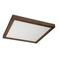 Brilagi - LED Oświetlenie sufitowe WOODY FRAME LED/40W/230V 60x60 cm IP44 orzech