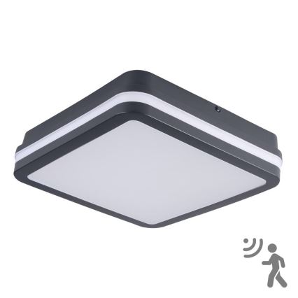 Brilagi - LED Oświetlenie zewnętrzne z czujnikiem BENE LED/18W/230V 22x22 cm antracyt IP54