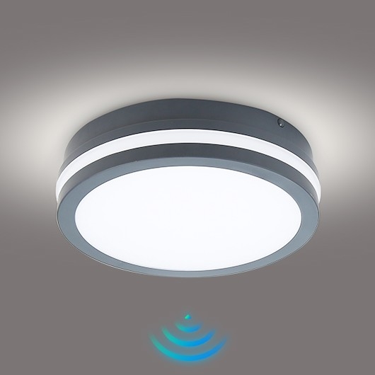 Brilagi - LED Oświetlenie zewnętrzne z czujnikiem BENE LED/18W/230V śr. 22 cm antracyt IP54