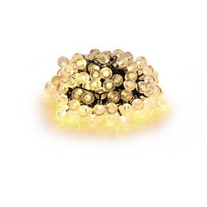 Brilagi - LED Ozdobny łańcuch solarny BUBBLE 200xLED/8 funkcji 20m IP65 ciepła biel