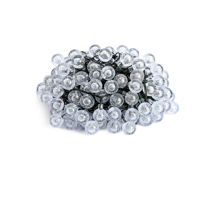 Brilagi - LED Ozdobny łańcuch solarny BUBBLE 200xLED/8 funkcji 20m IP65 ciepła biel