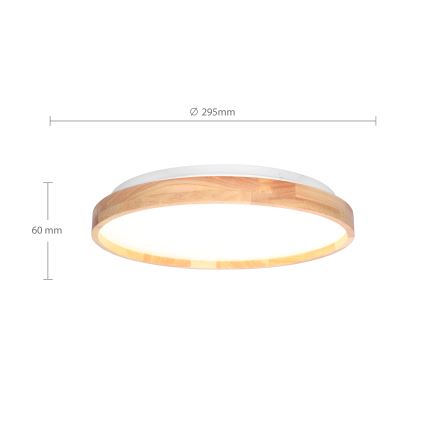 Brilagi - LED Plafon ALSON LED/24W/230V dąb