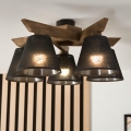 Brilagi - LED Plafon ANTHONY 5xE14/40W/230V dąb orzech/ czarny