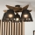 Brilagi - LED Plafon ANTHONY 5xE14/40W/230V dąb orzech/ czarny
