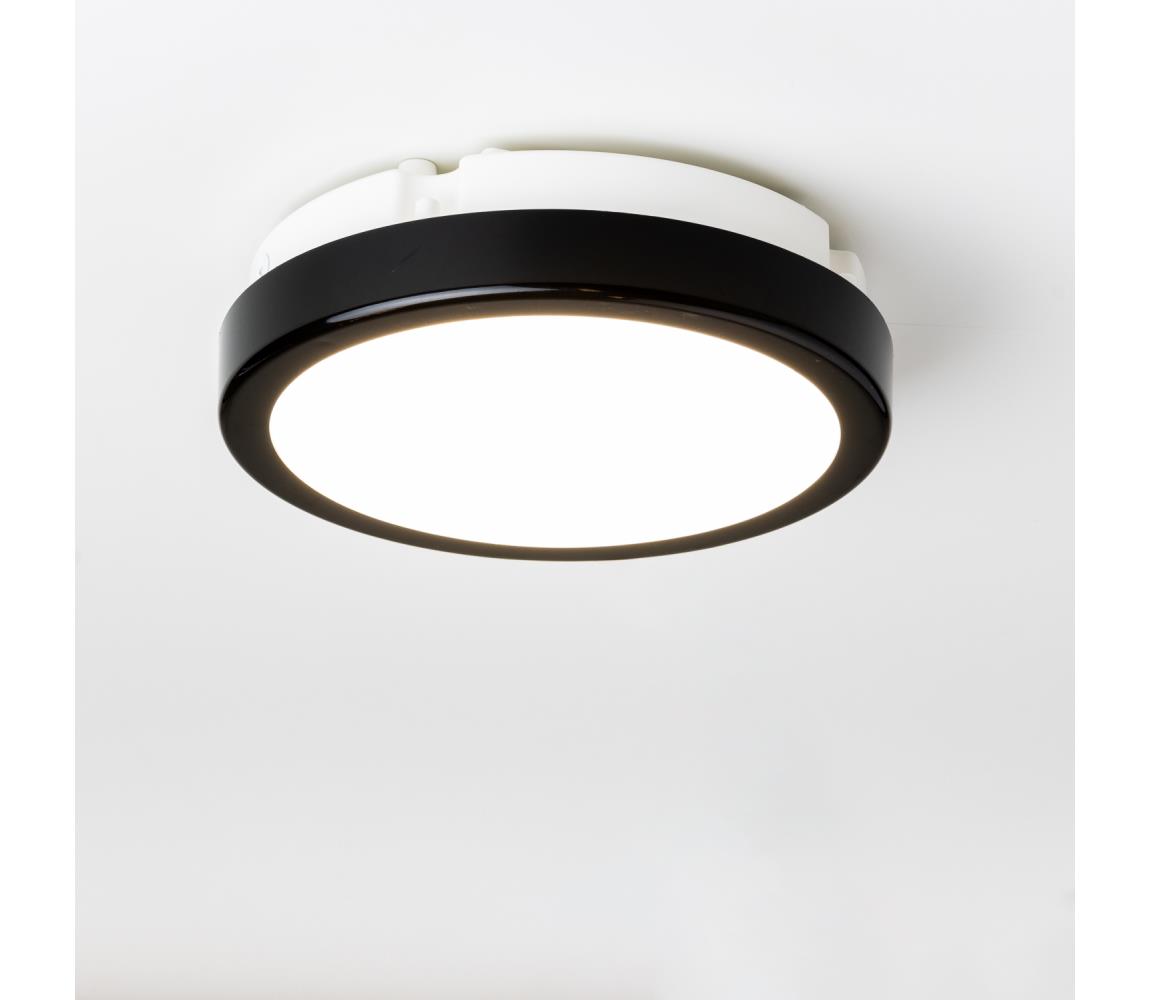 Brilagi - LED Plafon łazienkowy PERA LED/12W/230V śr. 18 cm IP65 czarny