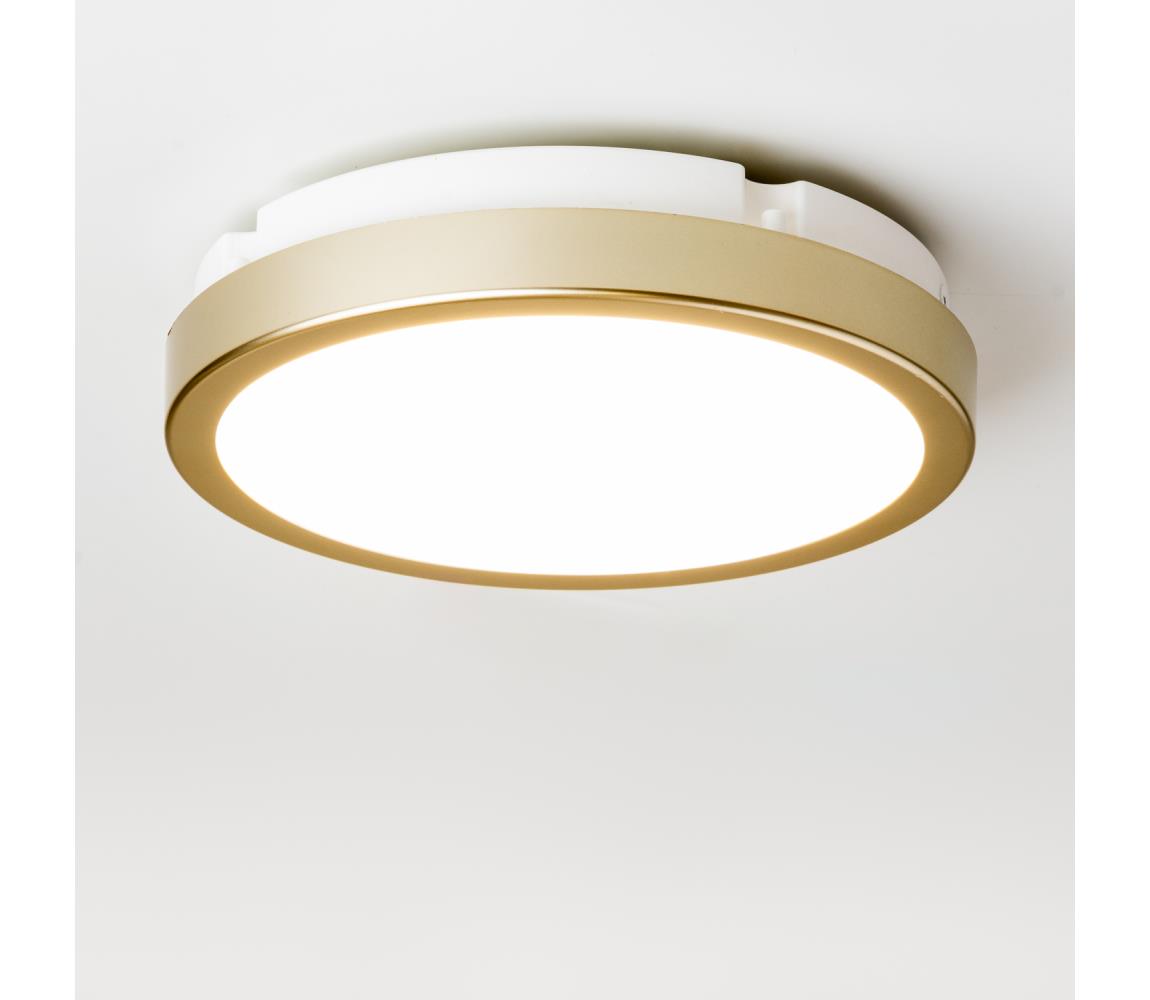 Brilagi - LED Plafon łazienkowy PERA LED/18W/230V śr. 22 cm IP65 złoty