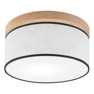 Brilagi - LED Plafon BELLADONNA 1xE27/15W/230V śr. 30 cm biały/dąb