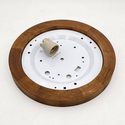 Brilagi - LED Plafon BELLADONNA 1xE27/15W/230V śr. 30 cm biały/dąb wiśnia