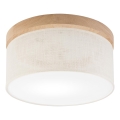 Brilagi - LED Plafon BELLADONNA 1xE27/15W/230V śr. 30 cm kremowy/dąb