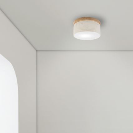 Brilagi - LED Plafon BELLADONNA 1xE27/15W/230V śr. 30 cm kremowy/dąb