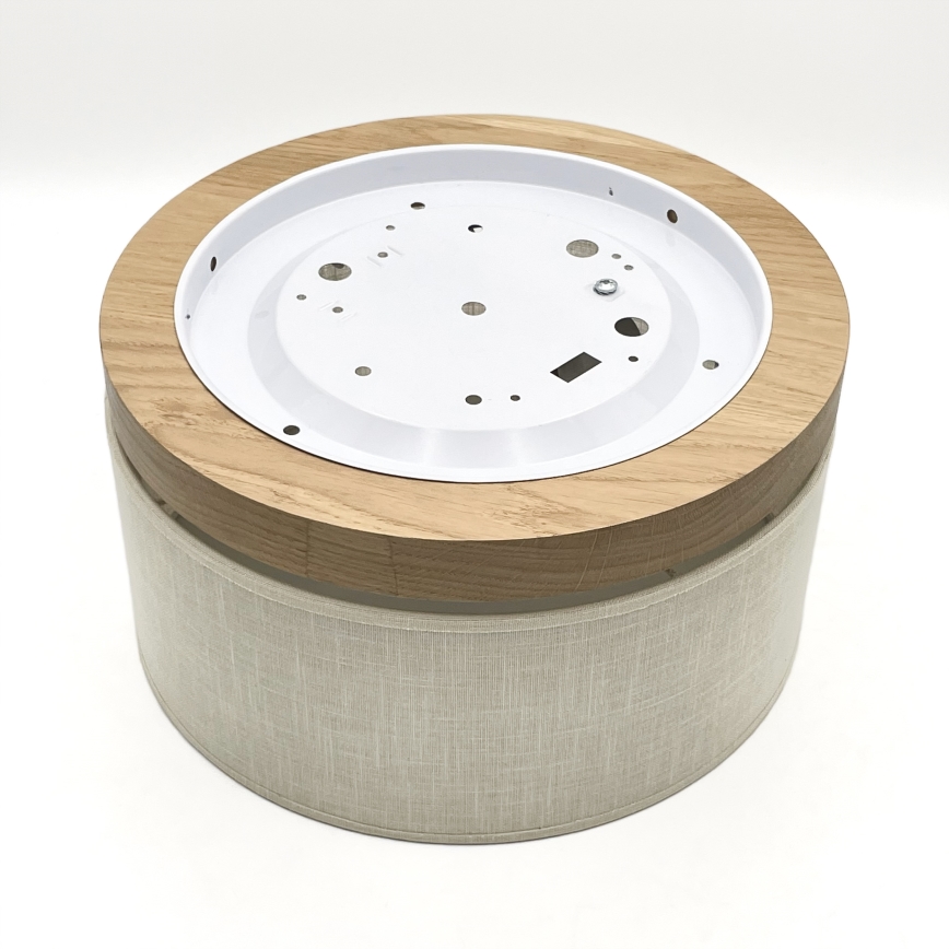 Brilagi - LED Plafon BELLADONNA 1xE27/15W/230V śr. 30 cm kremowy/dąb