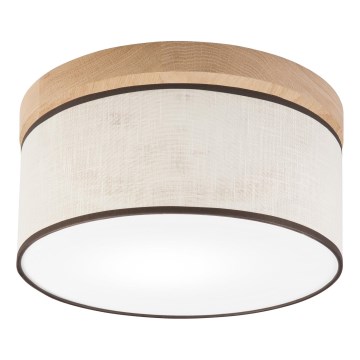 Brilagi - LED Plafon BELLADONNA 1xE27/15W/230V śr. 30 cm kremowy/dąb