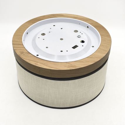 Brilagi - LED Plafon BELLADONNA 1xE27/15W/230V śr. 30 cm kremowy/dąb
