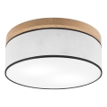Brilagi - LED Plafon BELLADONNA 2xE27/15W/230V śr. 40 cm biały/dąb