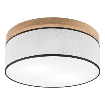 Brilagi - LED Plafon BELLADONNA 2xE27/15W/230V śr. 40 cm biały/dąb